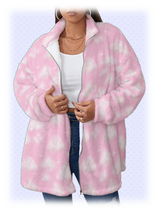 Dreamy Sky Fuzzy Coat