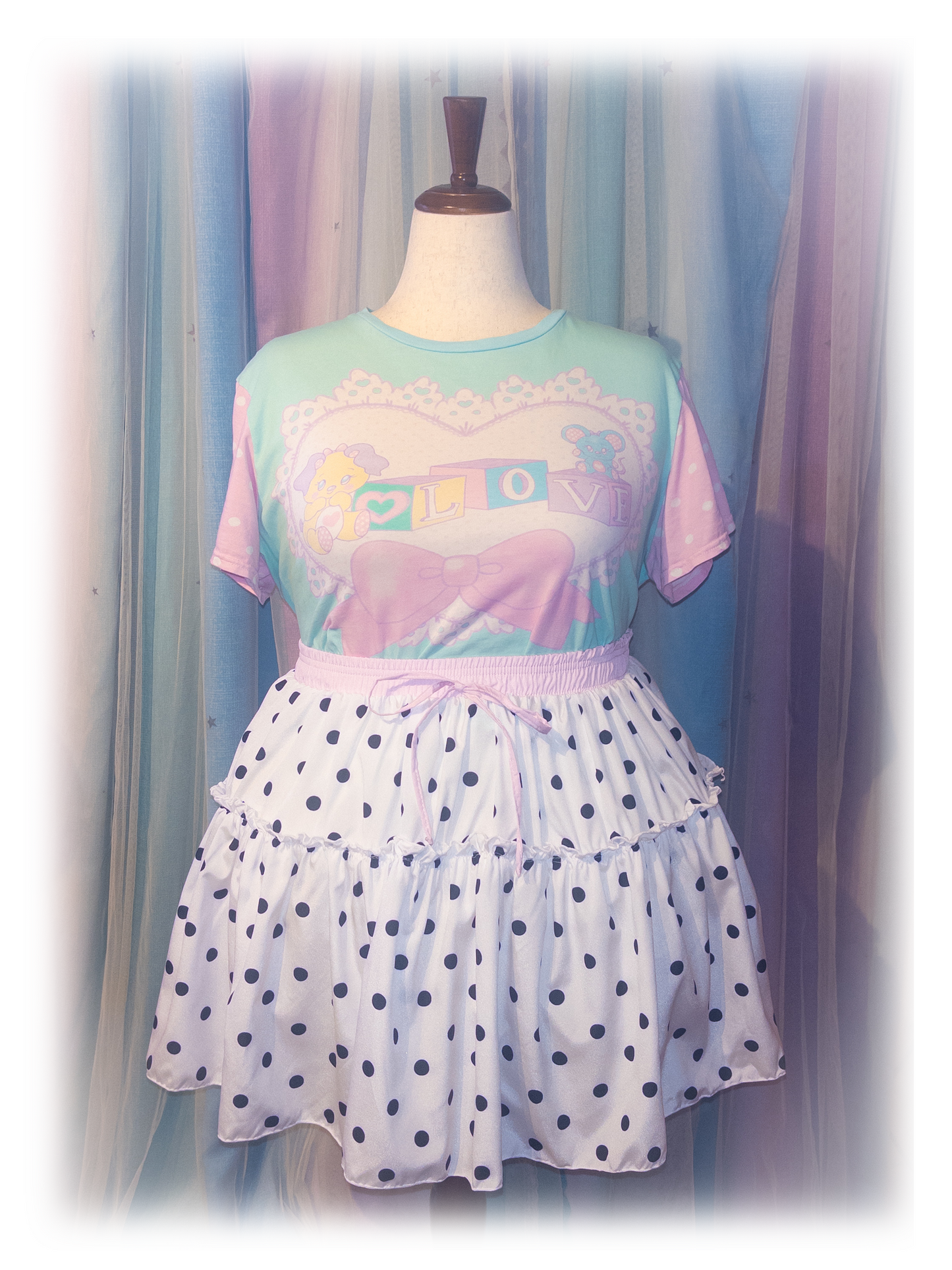 Polka Dot Ruffle Skirt
