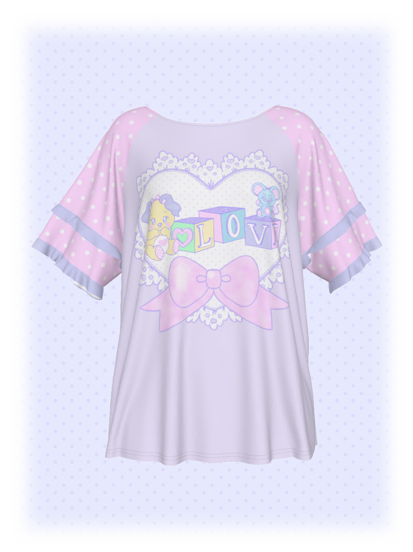 Lovely Blocks Ruffle Shirt