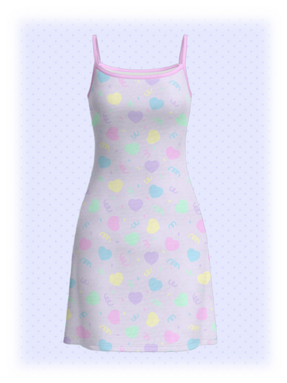 Heart Confetti Mesh Dress