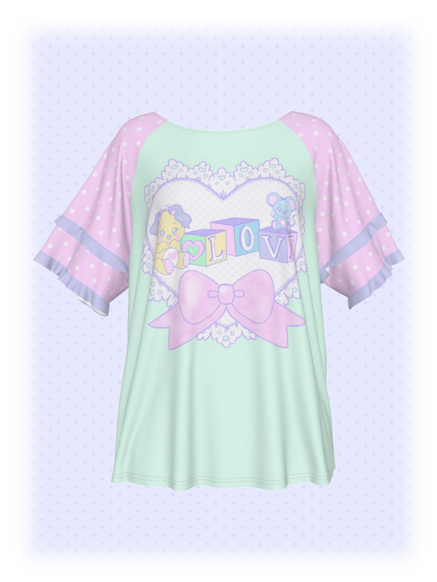 Lovely Blocks Ruffle Shirt