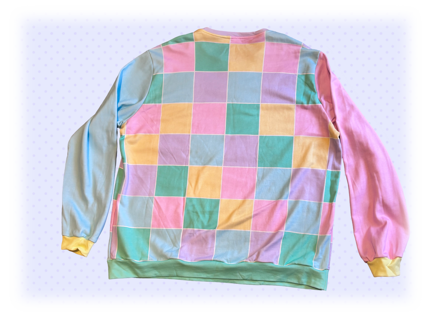 Lovely Blocks Patchwork Unisex Cotton Sweater
