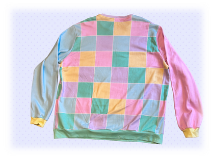 Lovely Blocks Patchwork Unisex Cotton Sweater