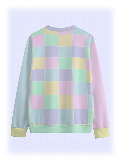 Lovely Blocks Patchwork Unisex Cotton Sweater