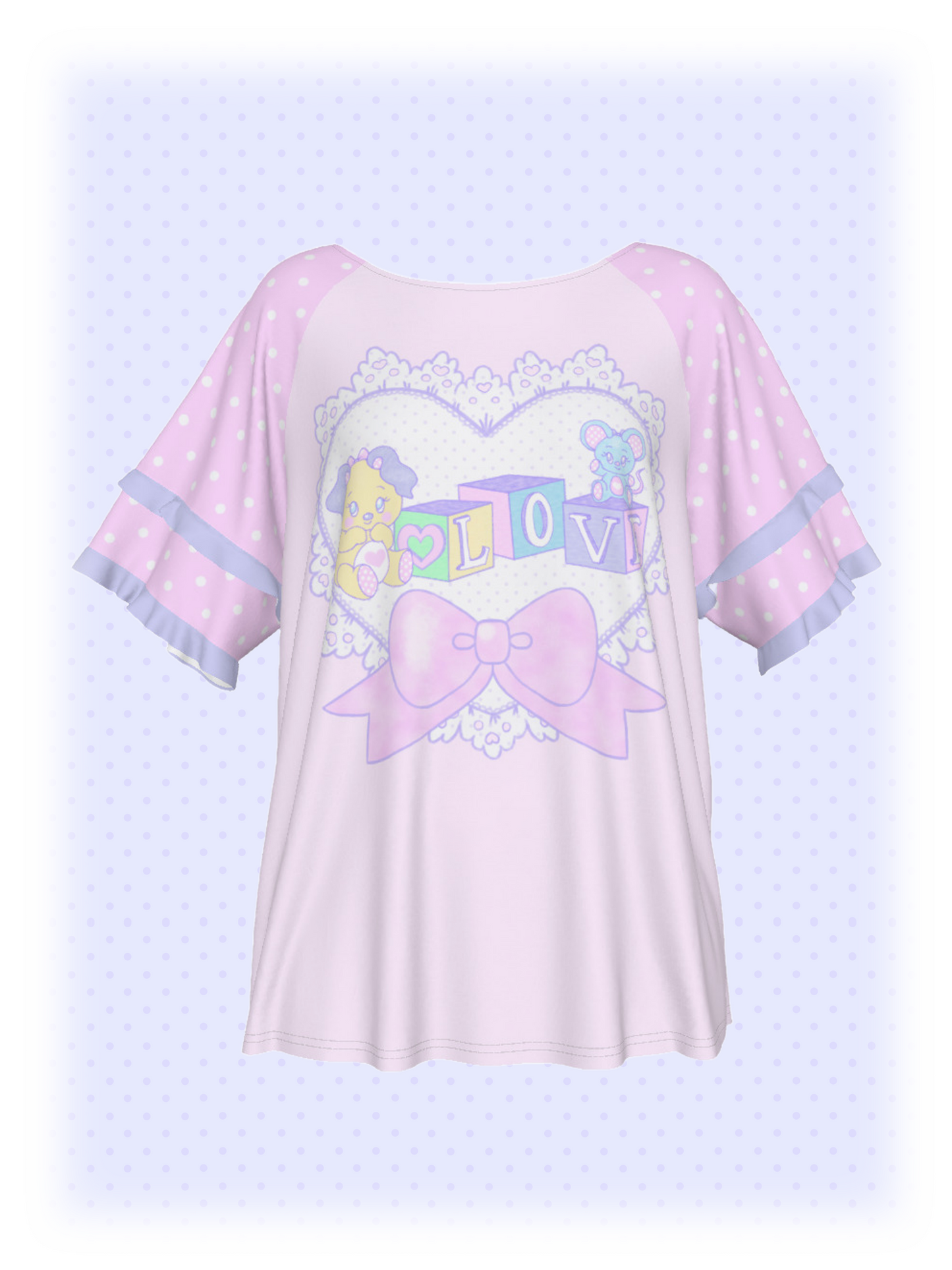 Lovely Blocks Ruffle Shirt