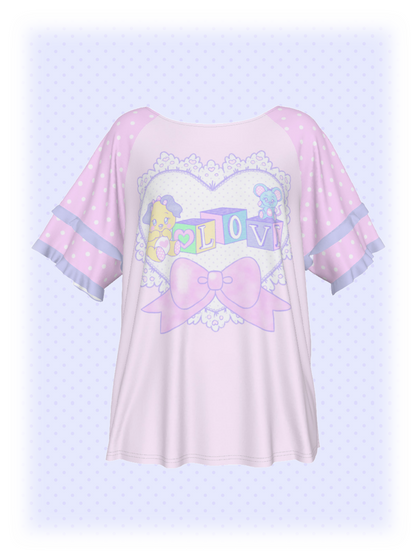 Lovely Blocks Ruffle Shirt