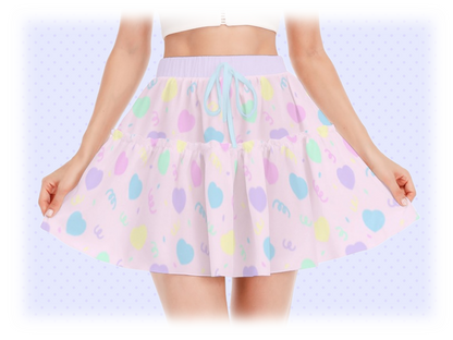Heart Confetti Ruffle Skirt