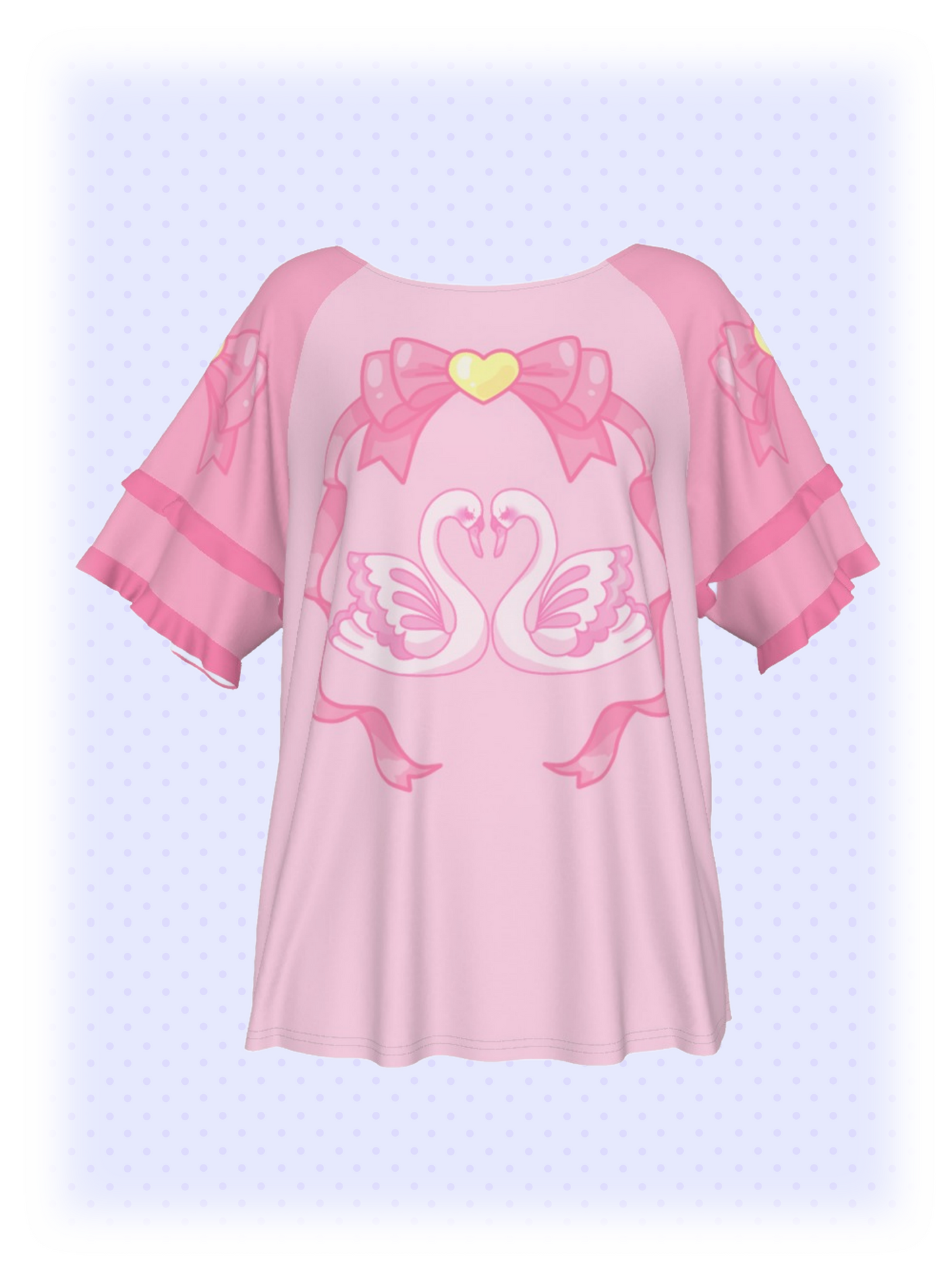Swan Lake Kiss Ruffle Shirt