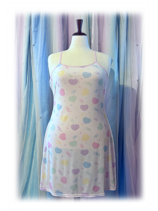 Heart Confetti Mesh Dress