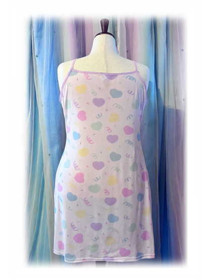Heart Confetti Mesh Dress