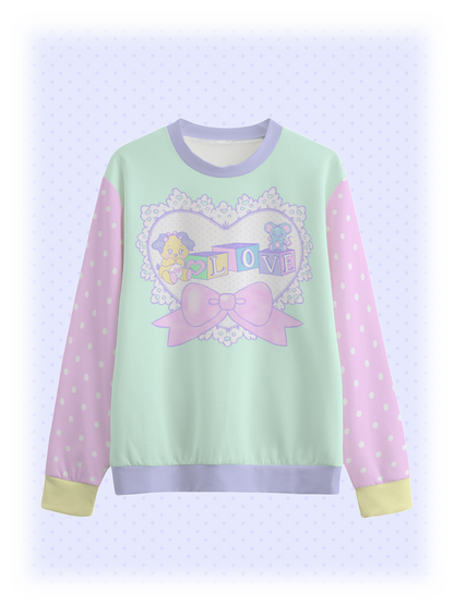 Lovely Blocks Polka Dot Unisex Cotton Sweater