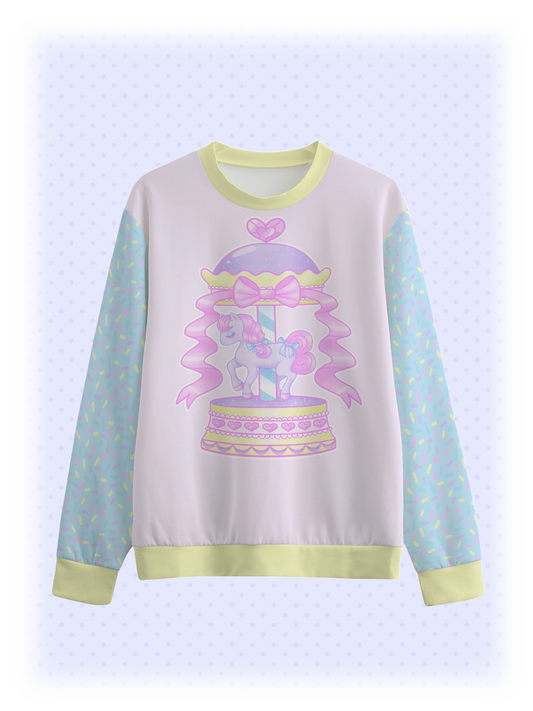 Pretty Pony Carousel Cotton Sweater