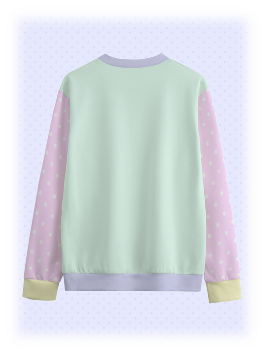 Lovely Blocks Polka Dot Unisex Cotton Sweater