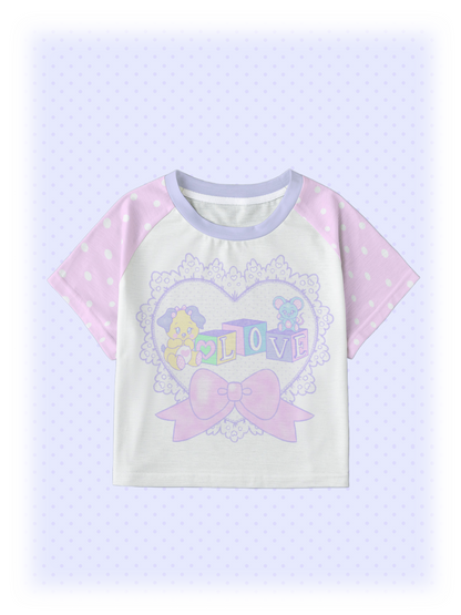 Lovely Blocks Crop Shirt