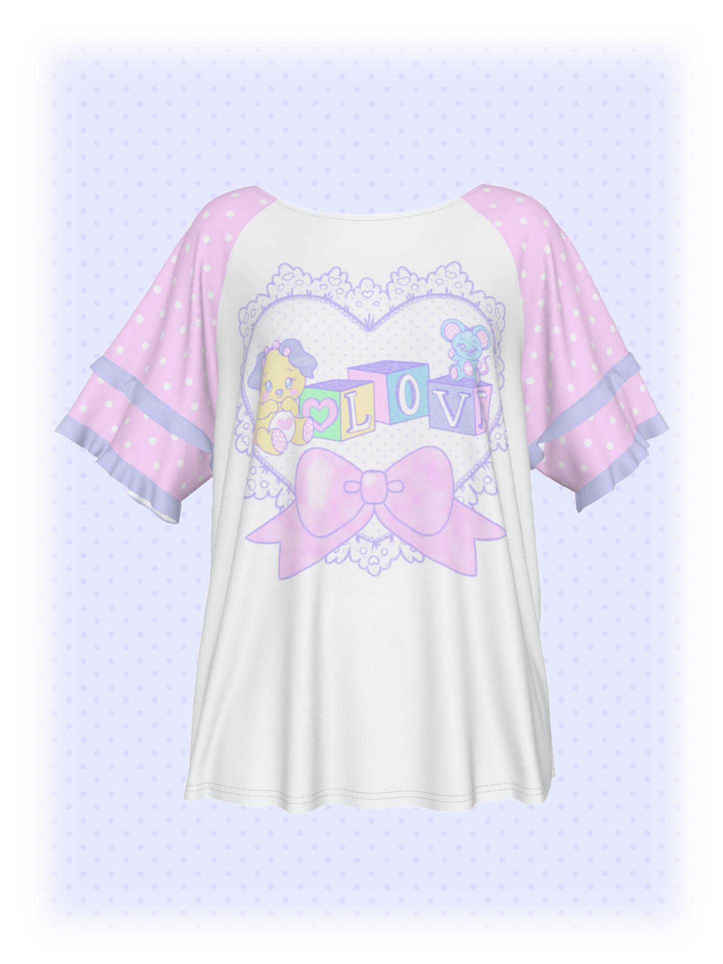 Lovely Blocks Ruffle Shirt