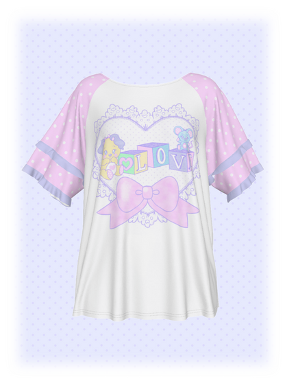 Lovely Blocks Ruffle Shirt