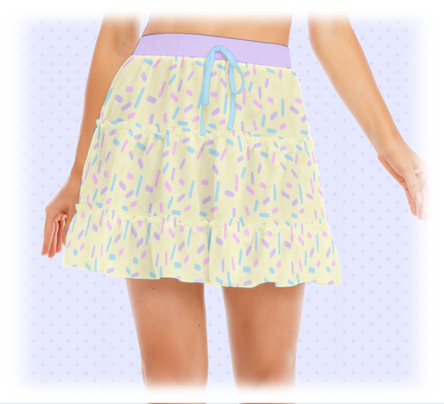 Candy Sprinkle Ruffle Skirt
