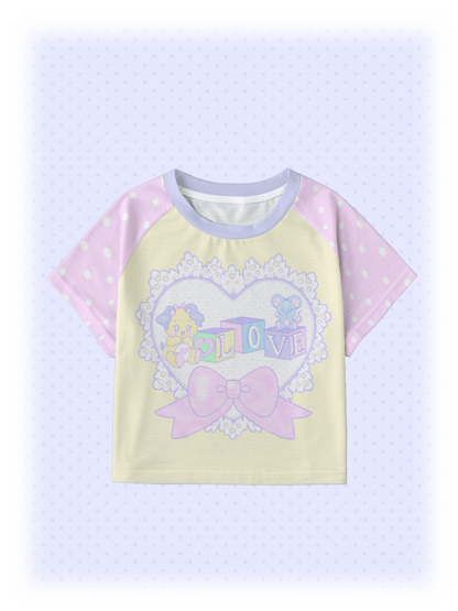 Lovely Blocks Crop Shirt