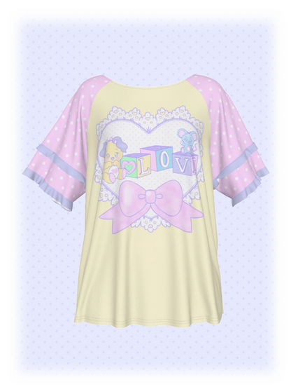 Lovely Blocks Ruffle Shirt