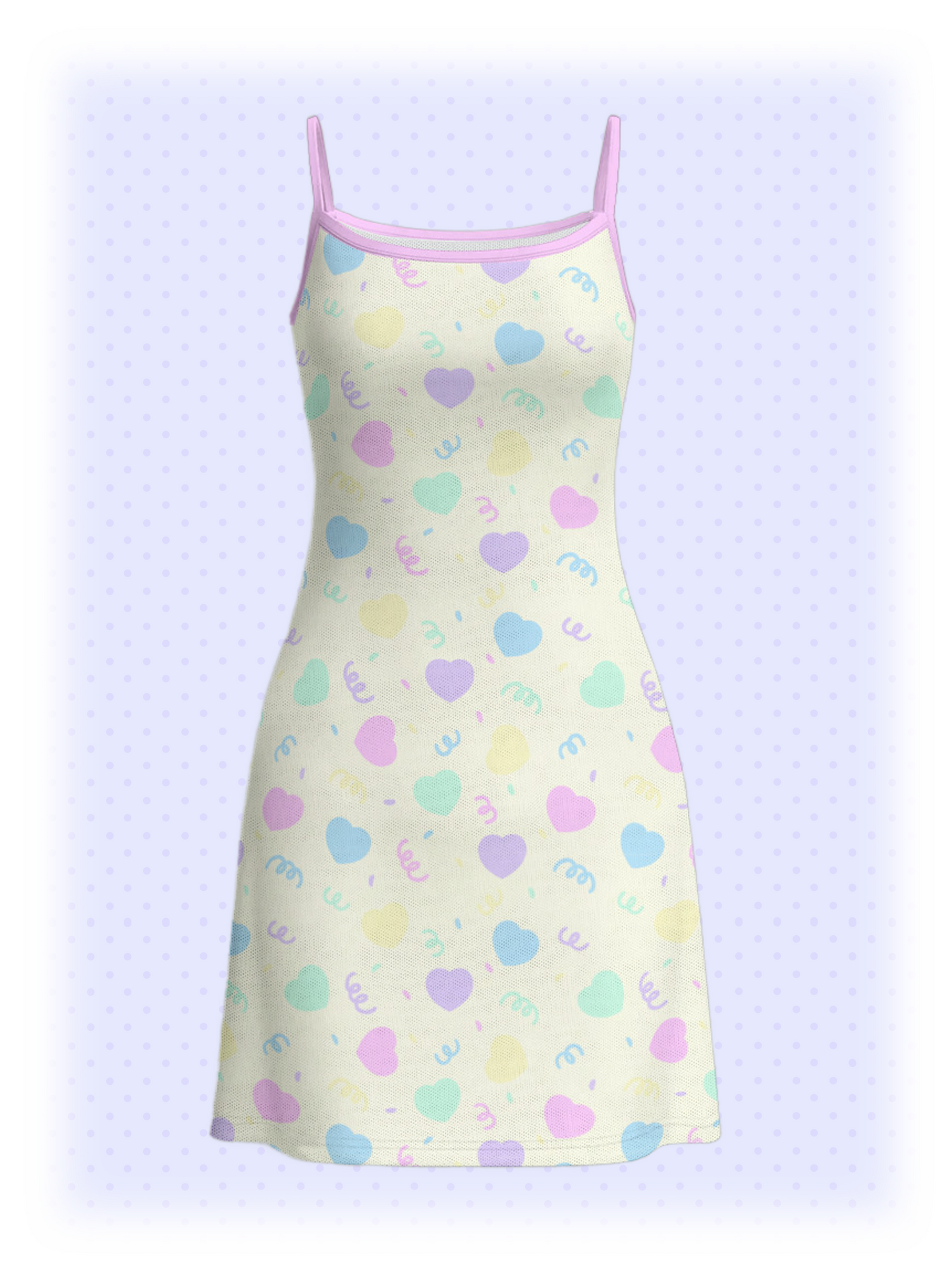 Heart Confetti Mesh Dress